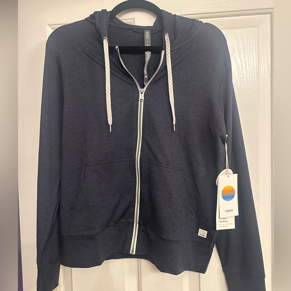Vuori Dark Blue Performance Hoodie